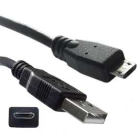 00940 - USB CABLE A MALE TO MICRO B MALE 3FT BLACK