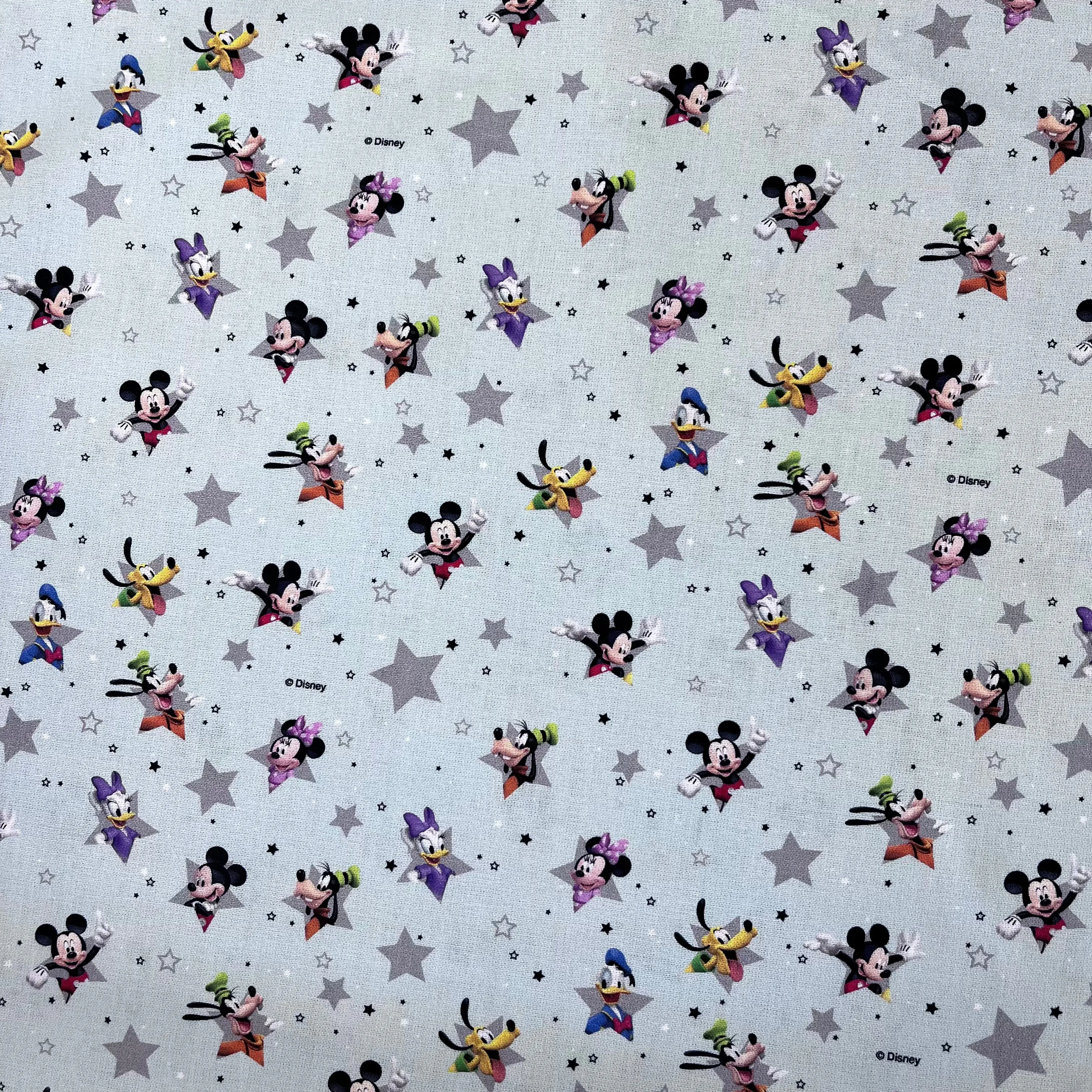 100% Cotton - Mickey Mouse Characters - £10.50m - Sold by Half Metre