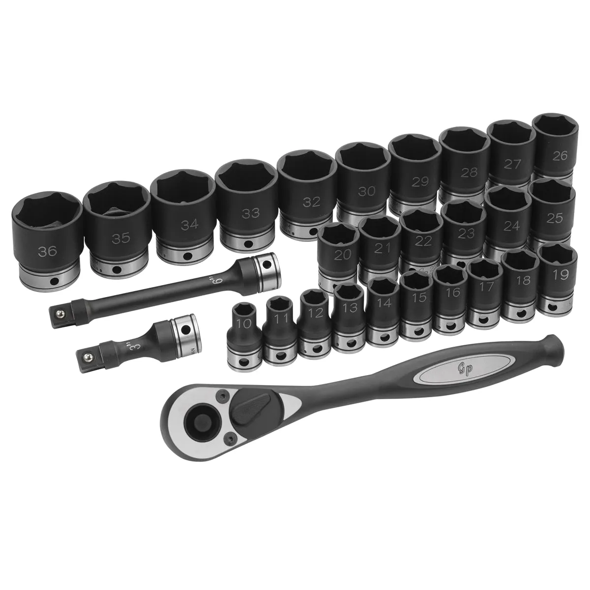 1/2" Dr. 29pc Metric Duo-Socket Set - 6 Pt. GRE82629M