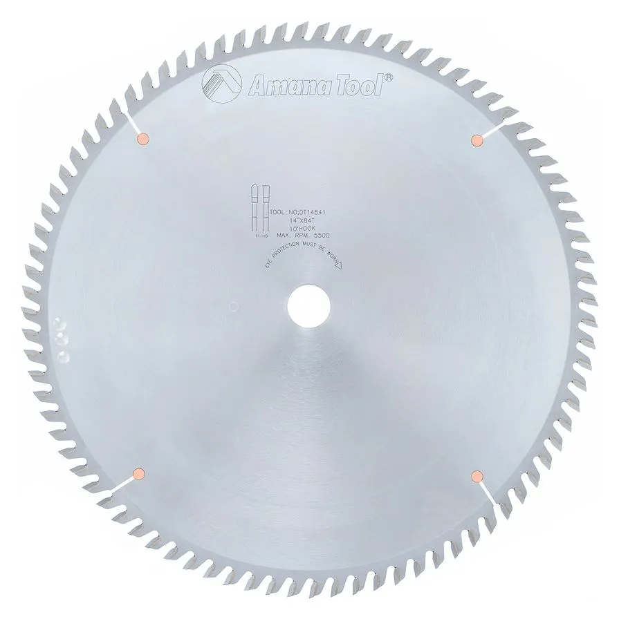 14" x 1",  84T, TCG, Carbide Sliding Table Saw Blade, DT14841