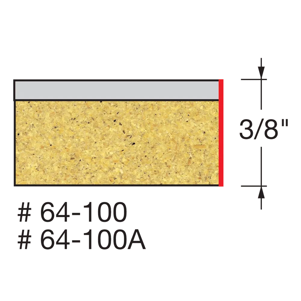 1/4" x 3/8" Solid Carbide Flush Trim Bit