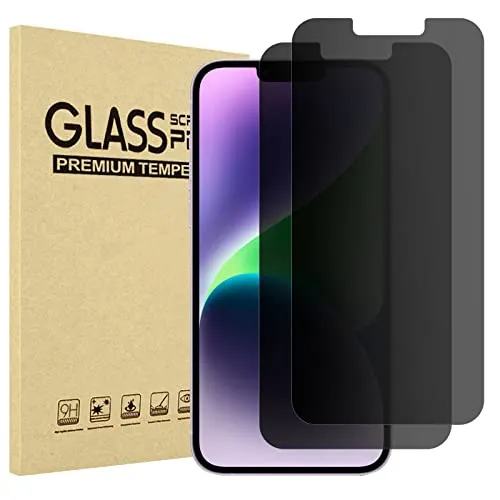 (2 Pack) iPhone 13 Pro Max/ iPhone 14 Plus 6.7" Privacy Tempered Glass Screen Protector | ProCase