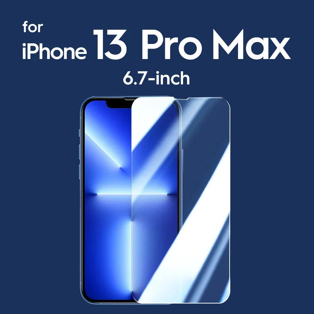 2/4 Pcs Screen Protector for iPhone 15 Pro Max 15 Plus 14 13 12 11 Mini Tempered Glass HD Front Film 9H for iPhone 15