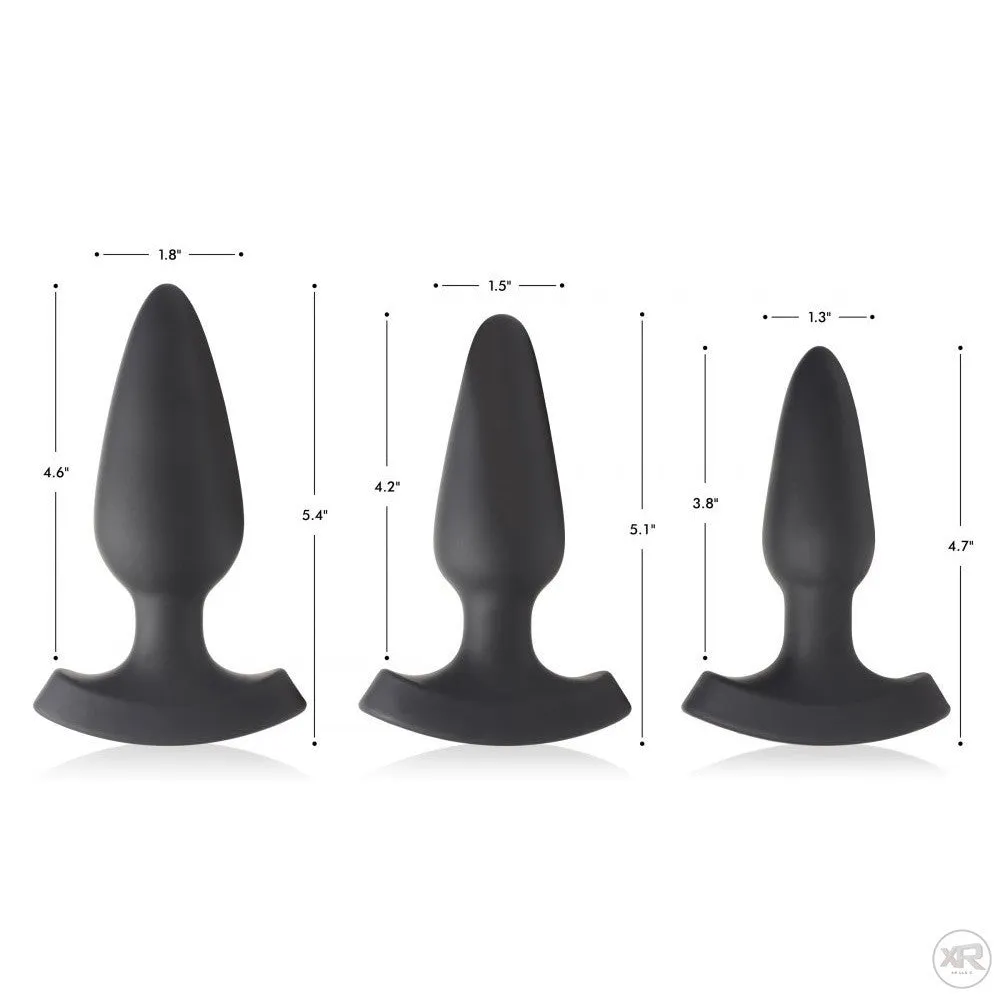 28X Laser Heart Silicone Anal Plug with Remote