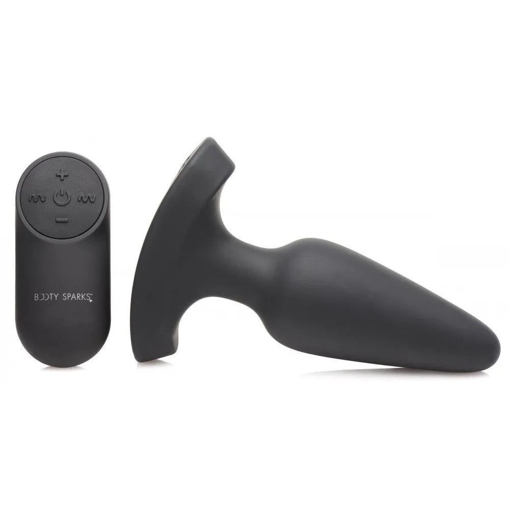 28X Laser Heart Silicone Anal Plug with Remote