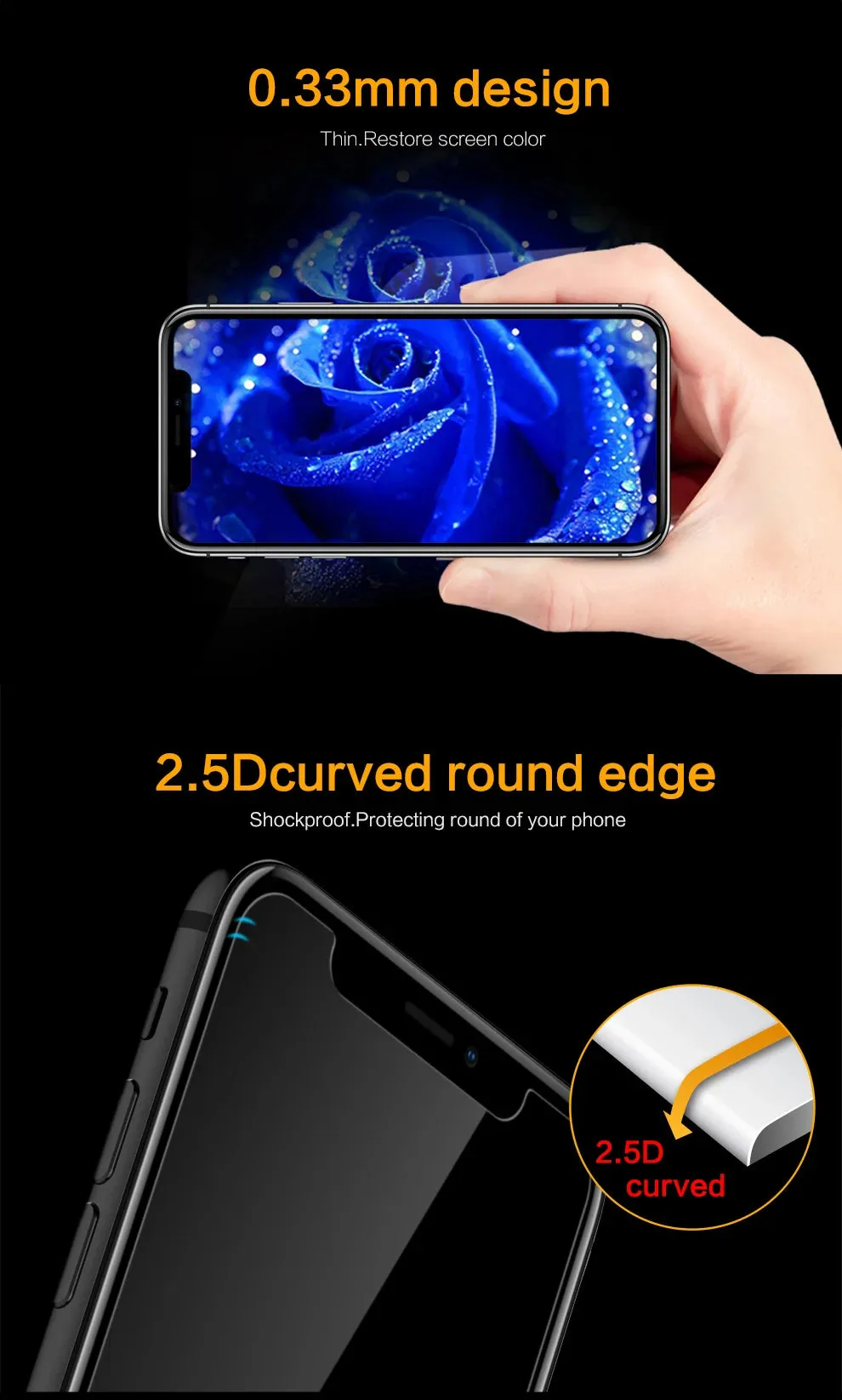 2Pcs Anti-Glare Privacy Tempered Glass for iPhone 6 6s 7 8 p X XS MAX XR 11 12 Pro Max Screen Protector  Private Film