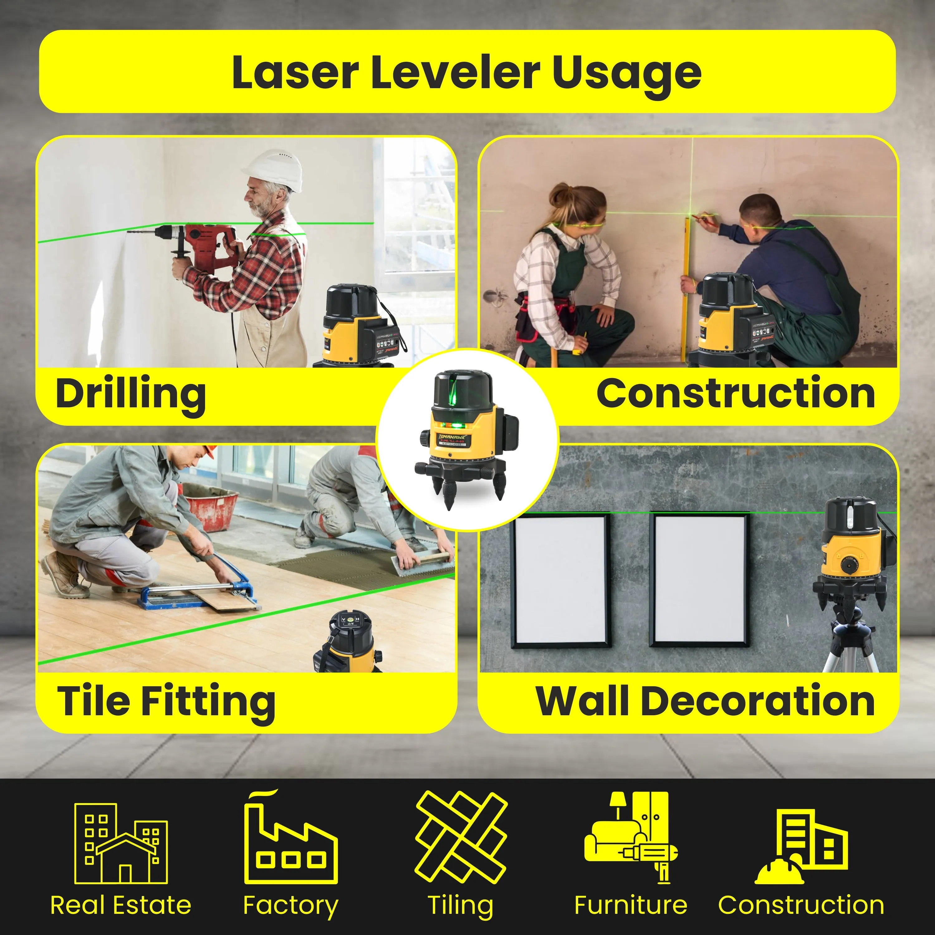 3 Line Laser Level TLL03