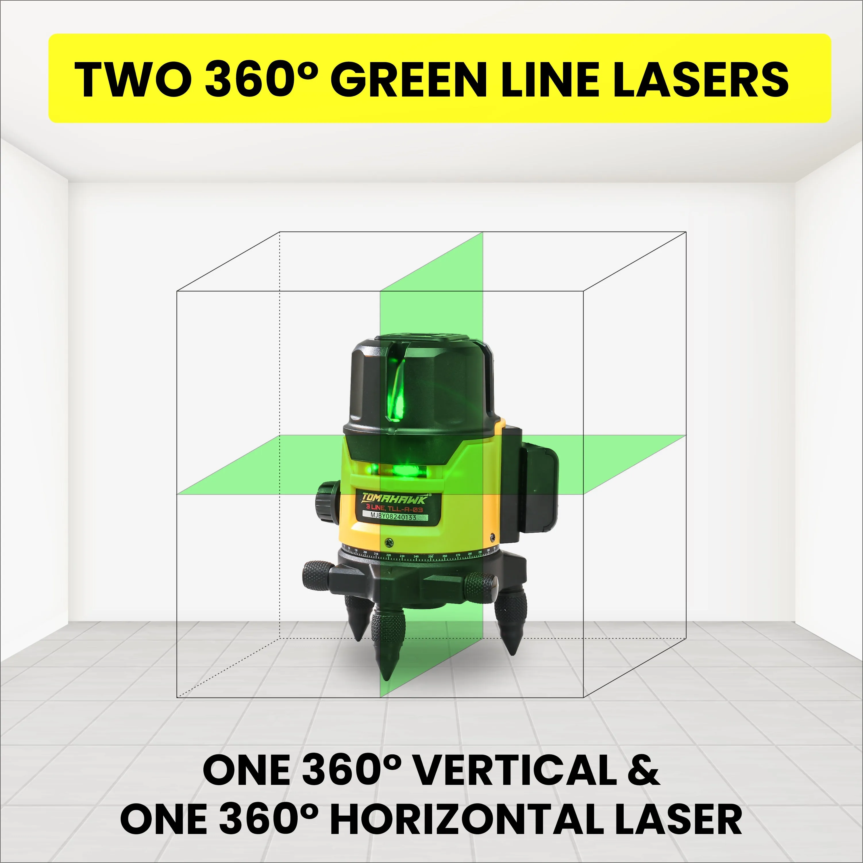 3 Line Laser Level TLL03