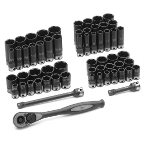 3/8" Fractional and Metric Duo-Socket 59 Piece Set