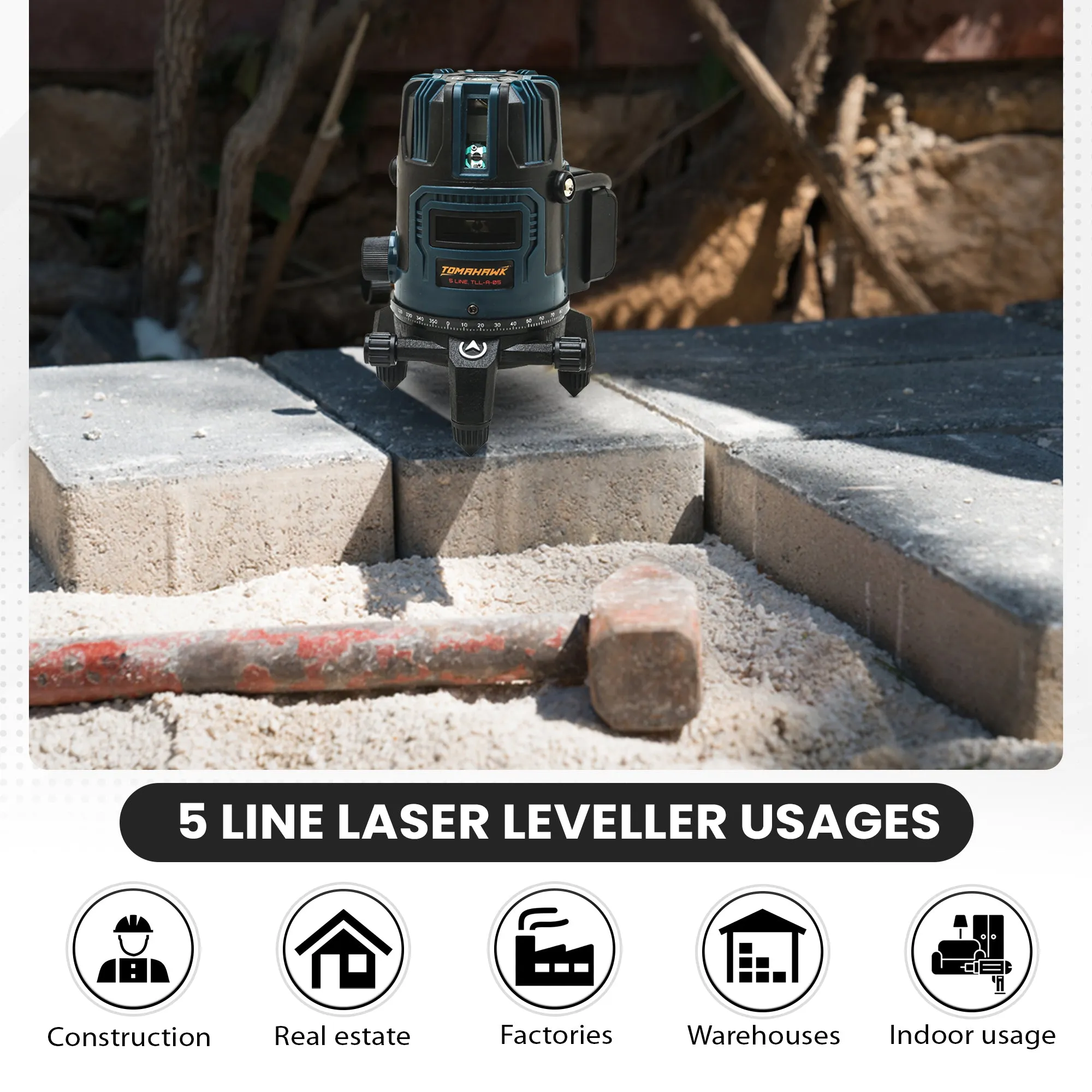 5 Line Laser Level TLLA05