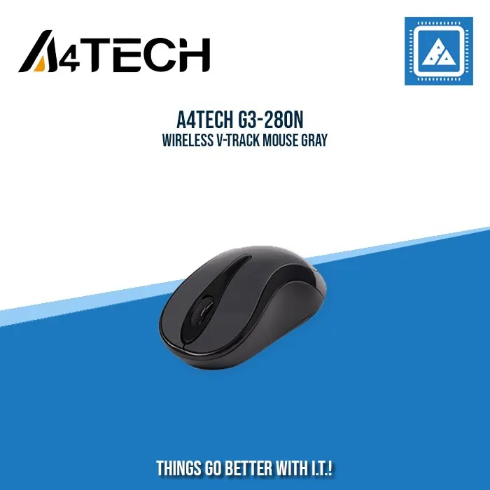 A4TECH G3-280N WIRELESS V-TRACK MOUSE GRAY