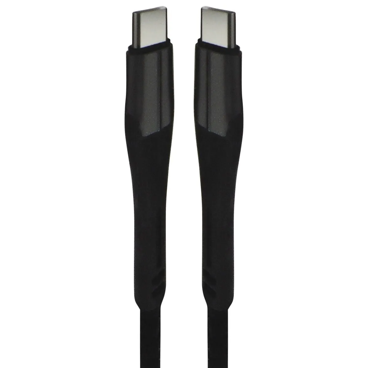 AmpSentrix (3-Foot) USB-C to USB-C Braided Fast Charge Cable - Black