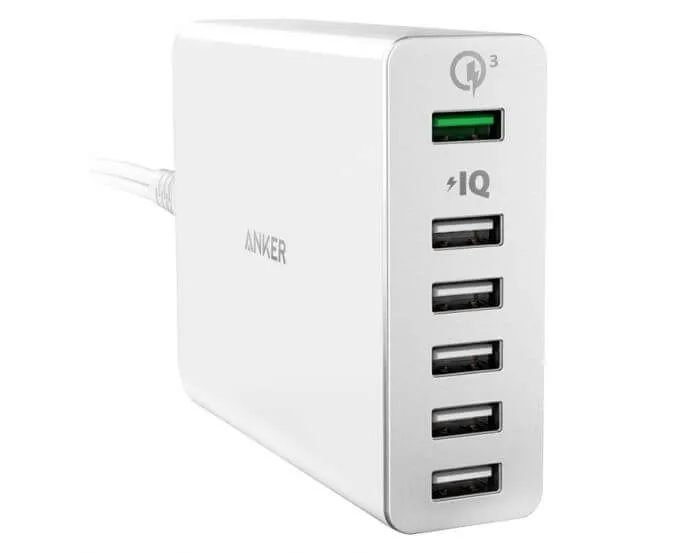 Anker PowerPort  6 Ports 60W With Quick Charge 3.0 Charging Station