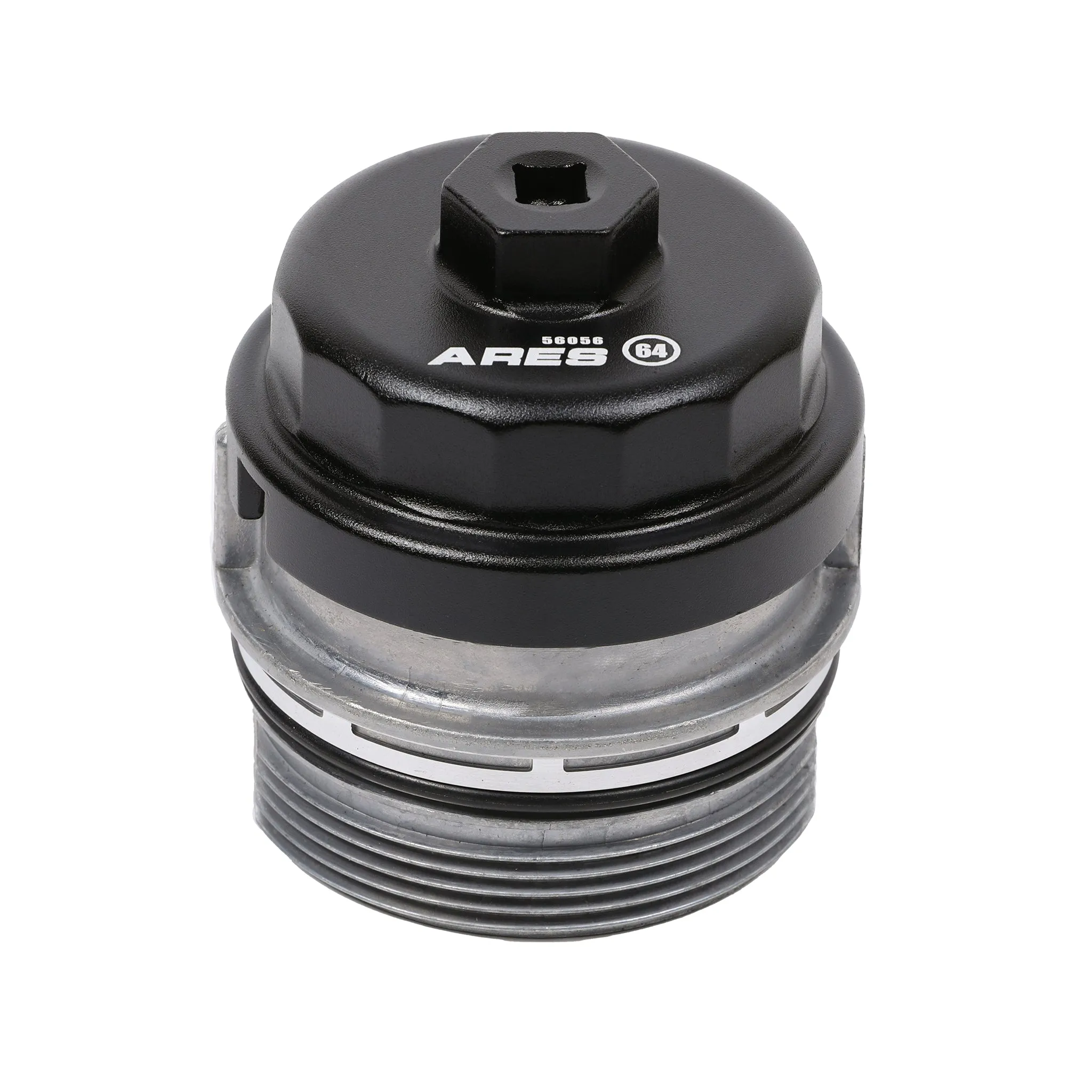 ARES 56056 - 64mm Black Oil Filter Wrench for Toyota and Lexus V6 and V8 Engines