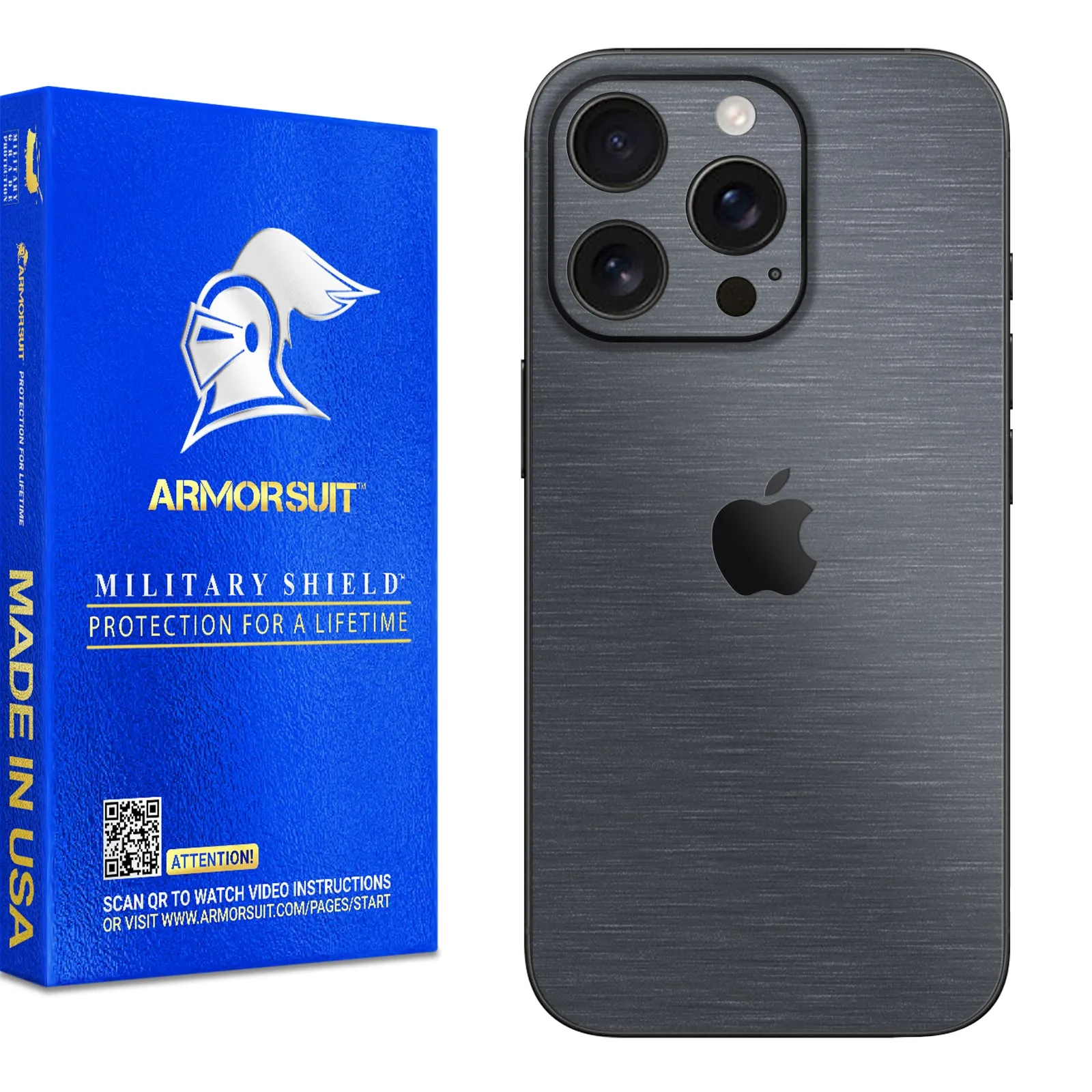 Armorsuit MilitaryShield Vinyl Skin Wrap Film for iPhone 16 Pro