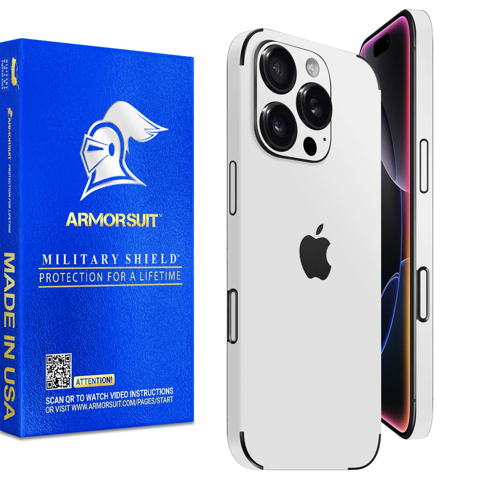 Armorsuit MilitaryShield Vinyl Skin Wrap Film for iPhone 16 Pro