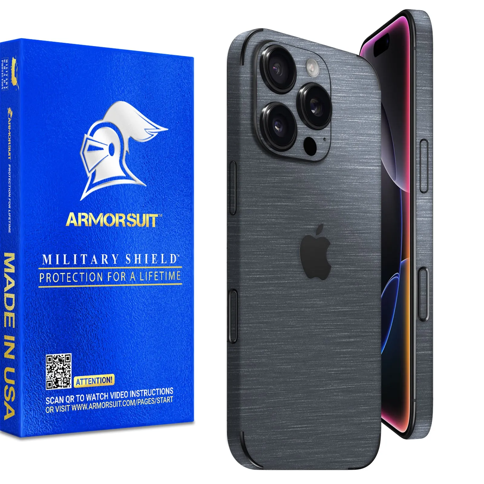 Armorsuit MilitaryShield Vinyl Skin Wrap Film for iPhone 16 Pro