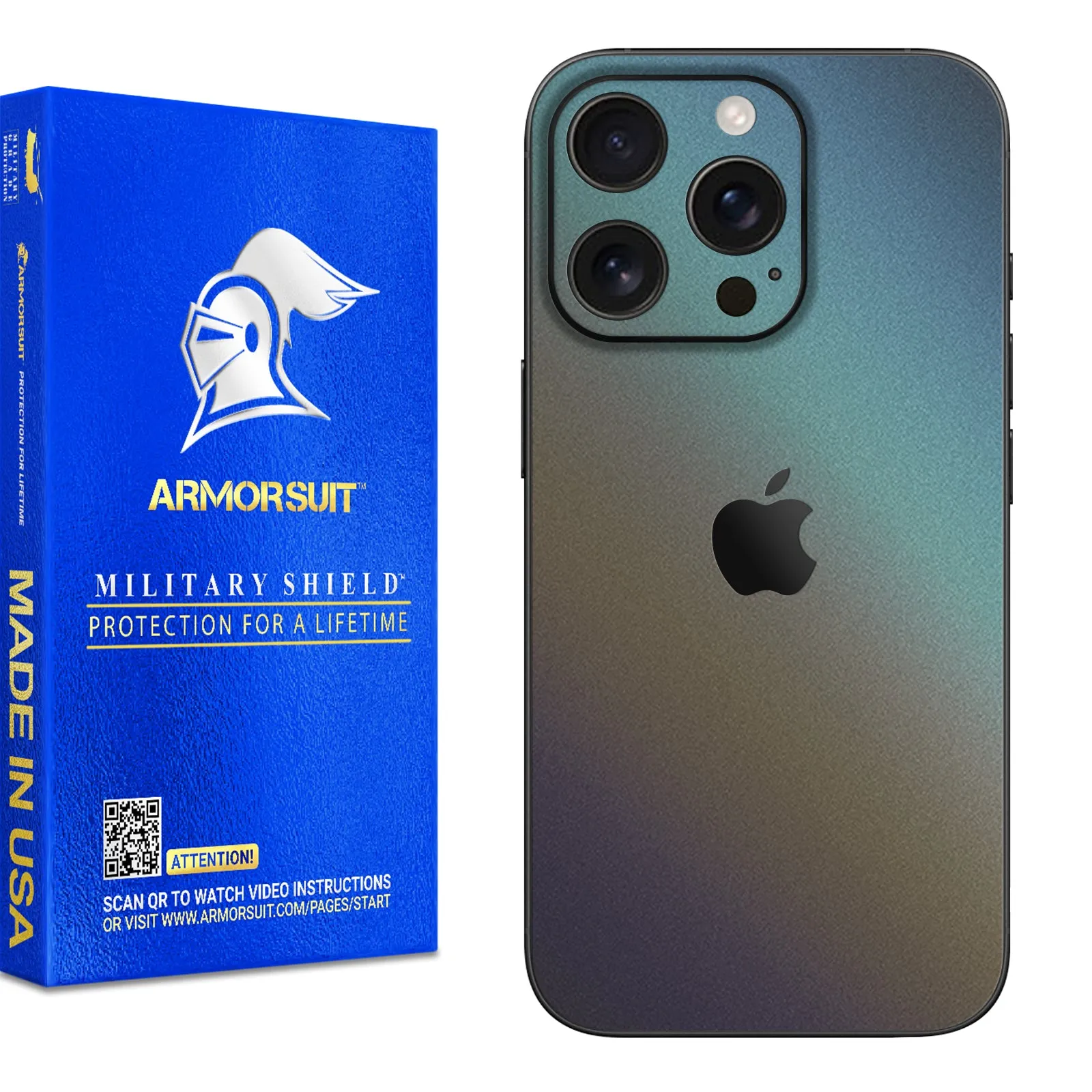 Armorsuit MilitaryShield Vinyl Skin Wrap Film for iPhone 16 Pro