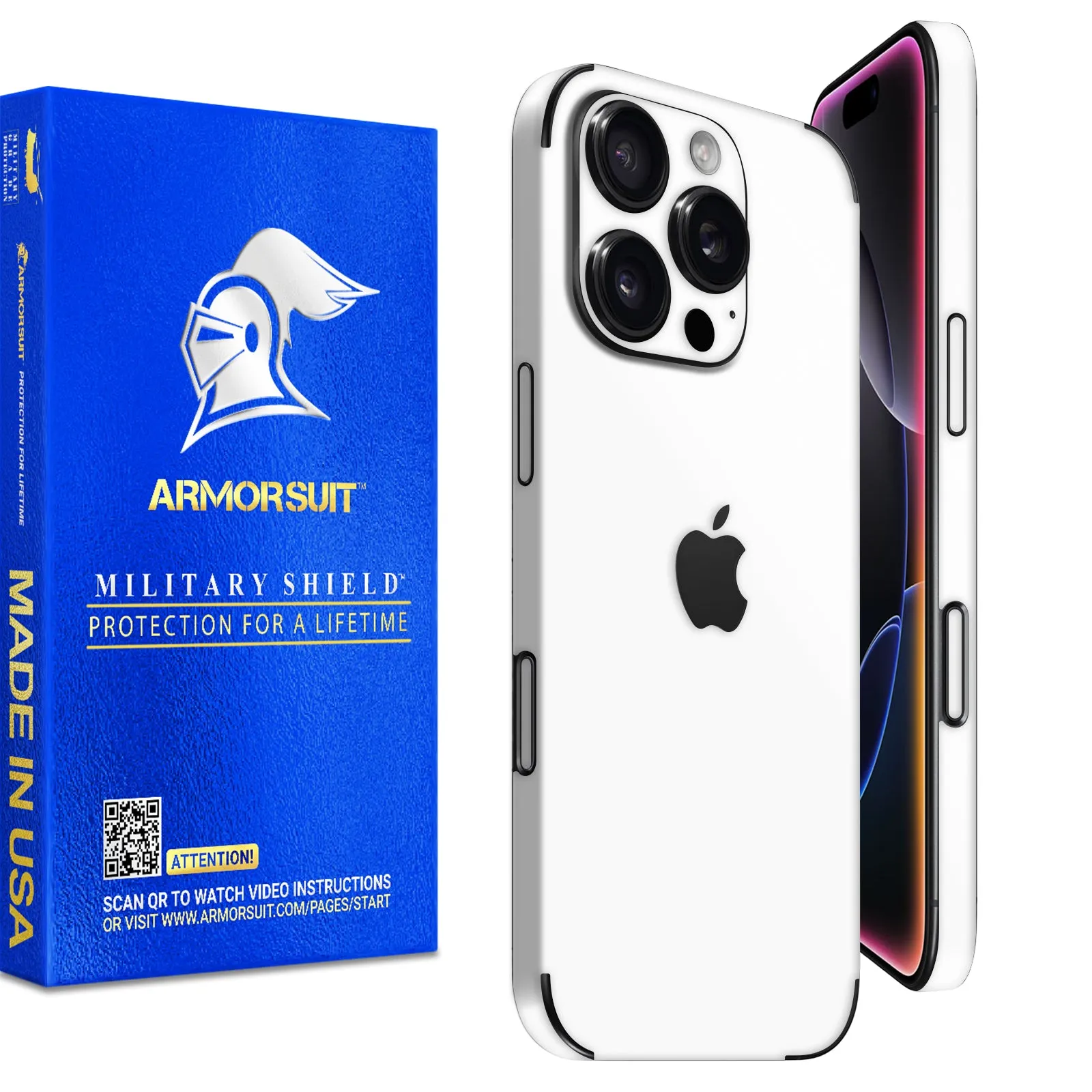 Armorsuit MilitaryShield Vinyl Skin Wrap Film for iPhone 16 Pro