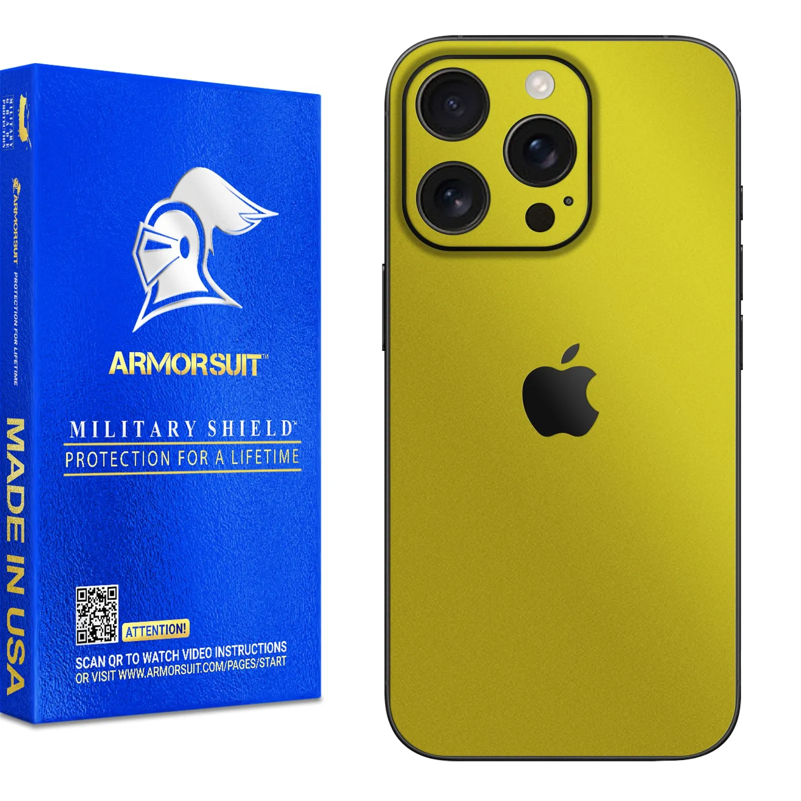 Armorsuit MilitaryShield Vinyl Skin Wrap Film for iPhone 16 Pro