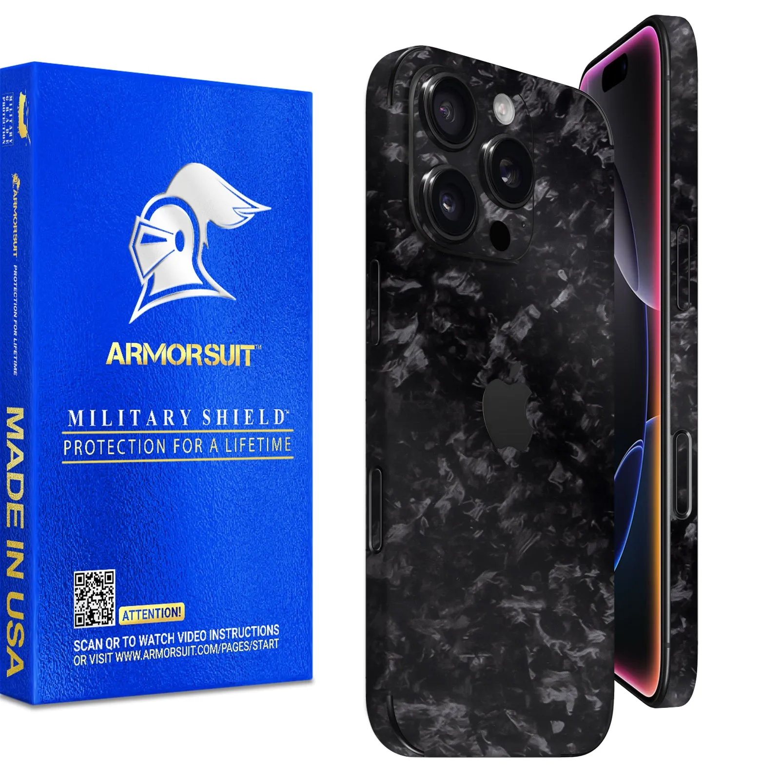 Armorsuit MilitaryShield Vinyl Skin Wrap Film for iPhone 16 Pro