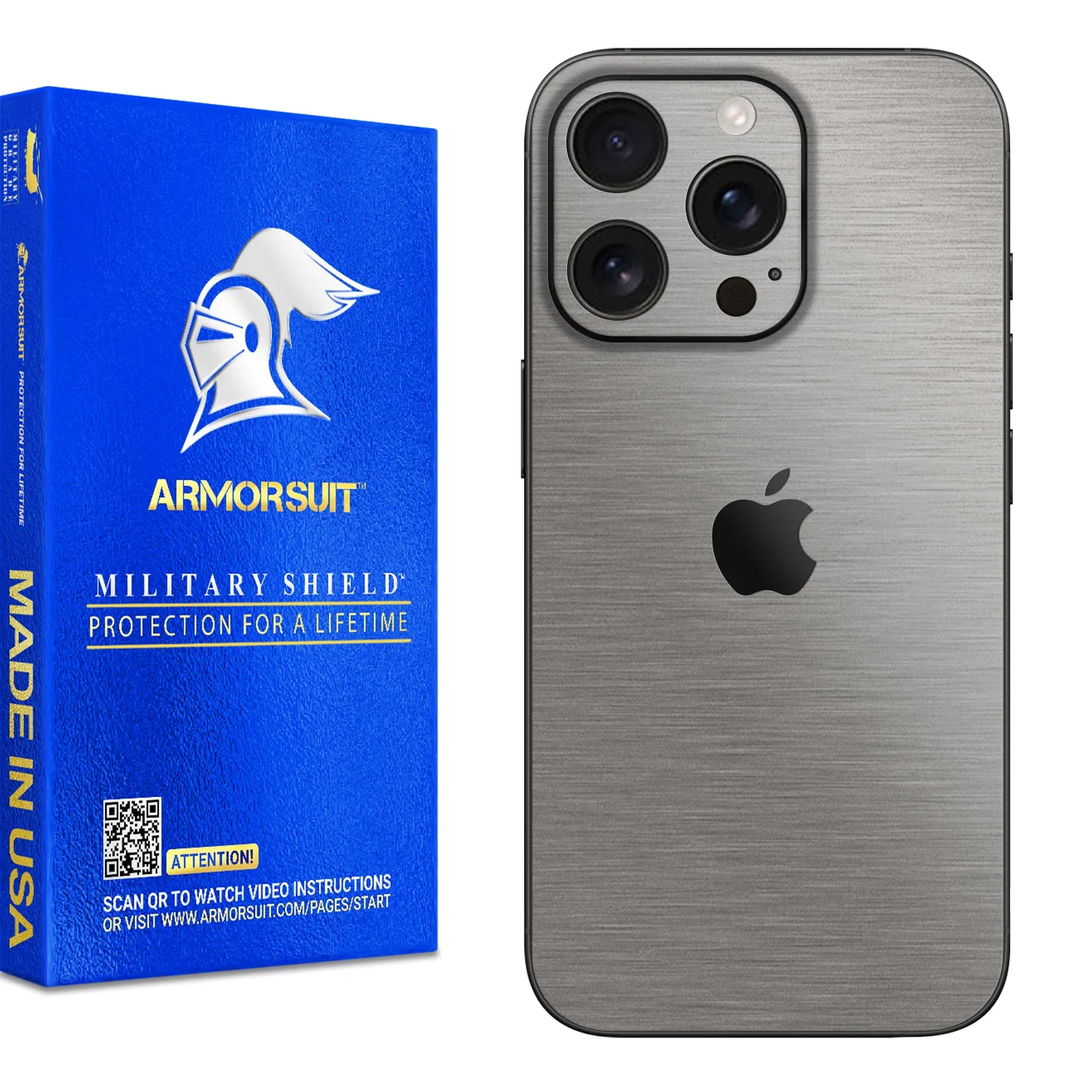 Armorsuit MilitaryShield Vinyl Skin Wrap Film for iPhone 16 Pro