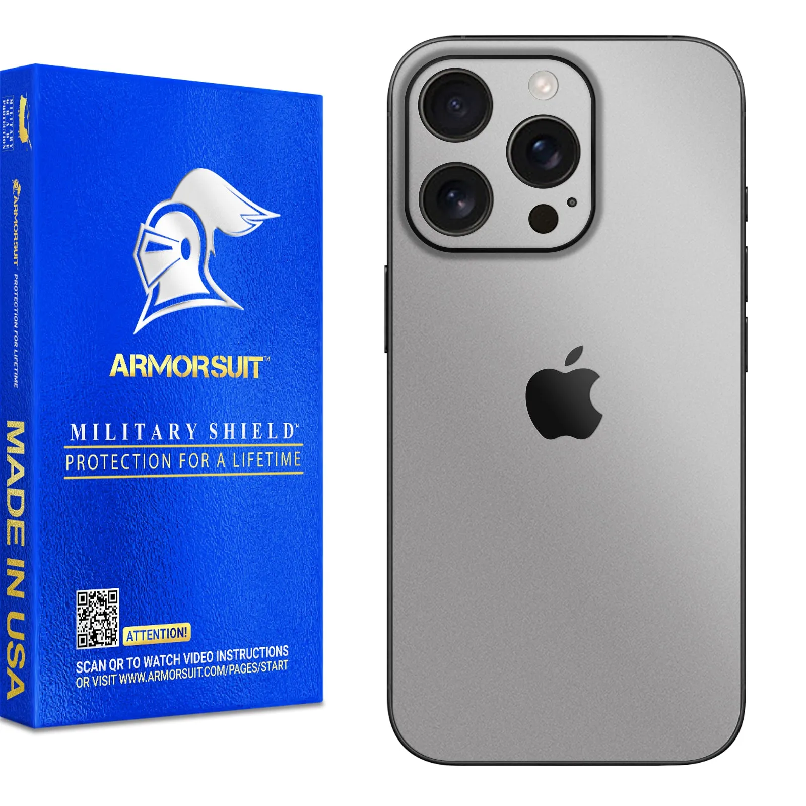 Armorsuit MilitaryShield Vinyl Skin Wrap Film for iPhone 16 Pro