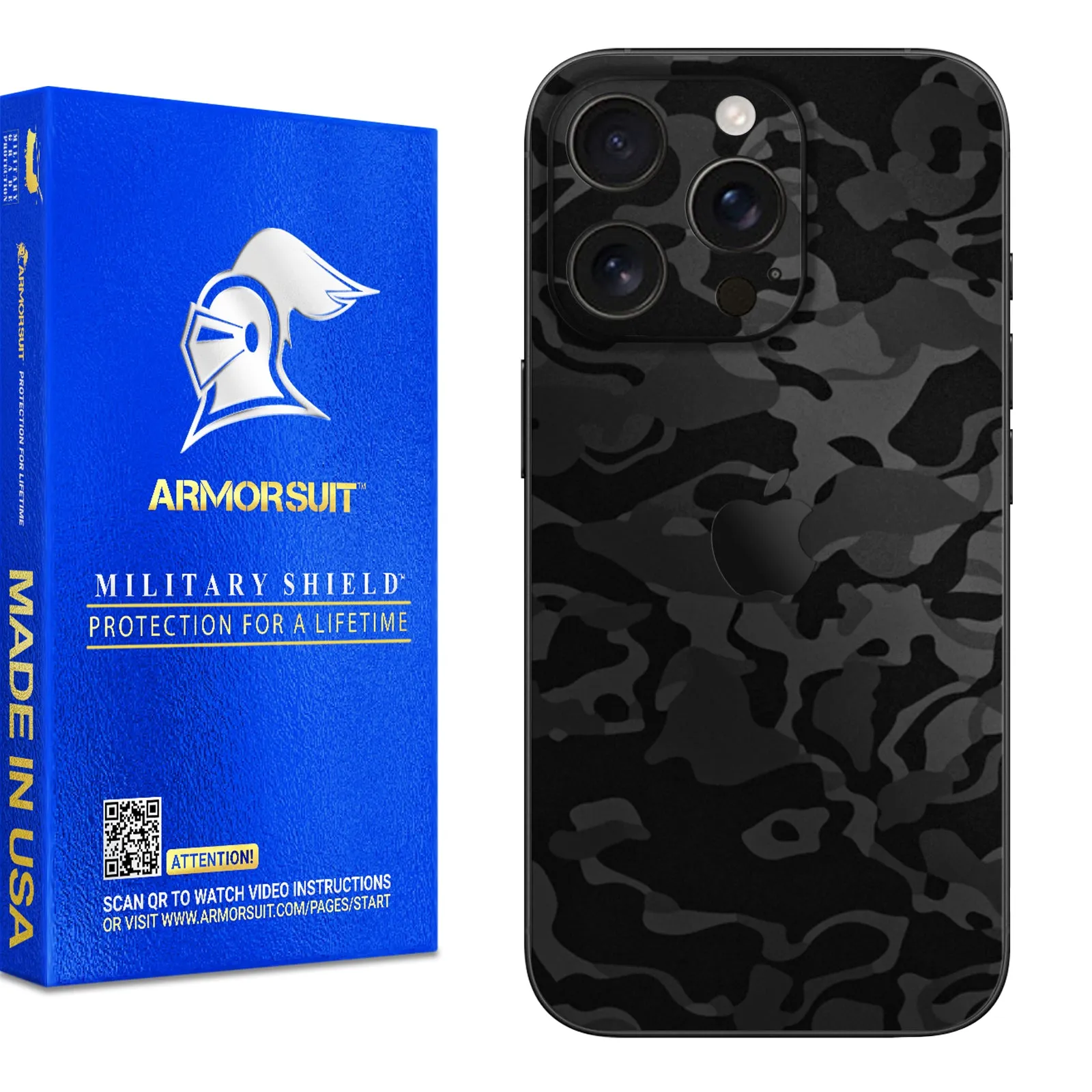 Armorsuit MilitaryShield Vinyl Skin Wrap Film for iPhone 16 Pro