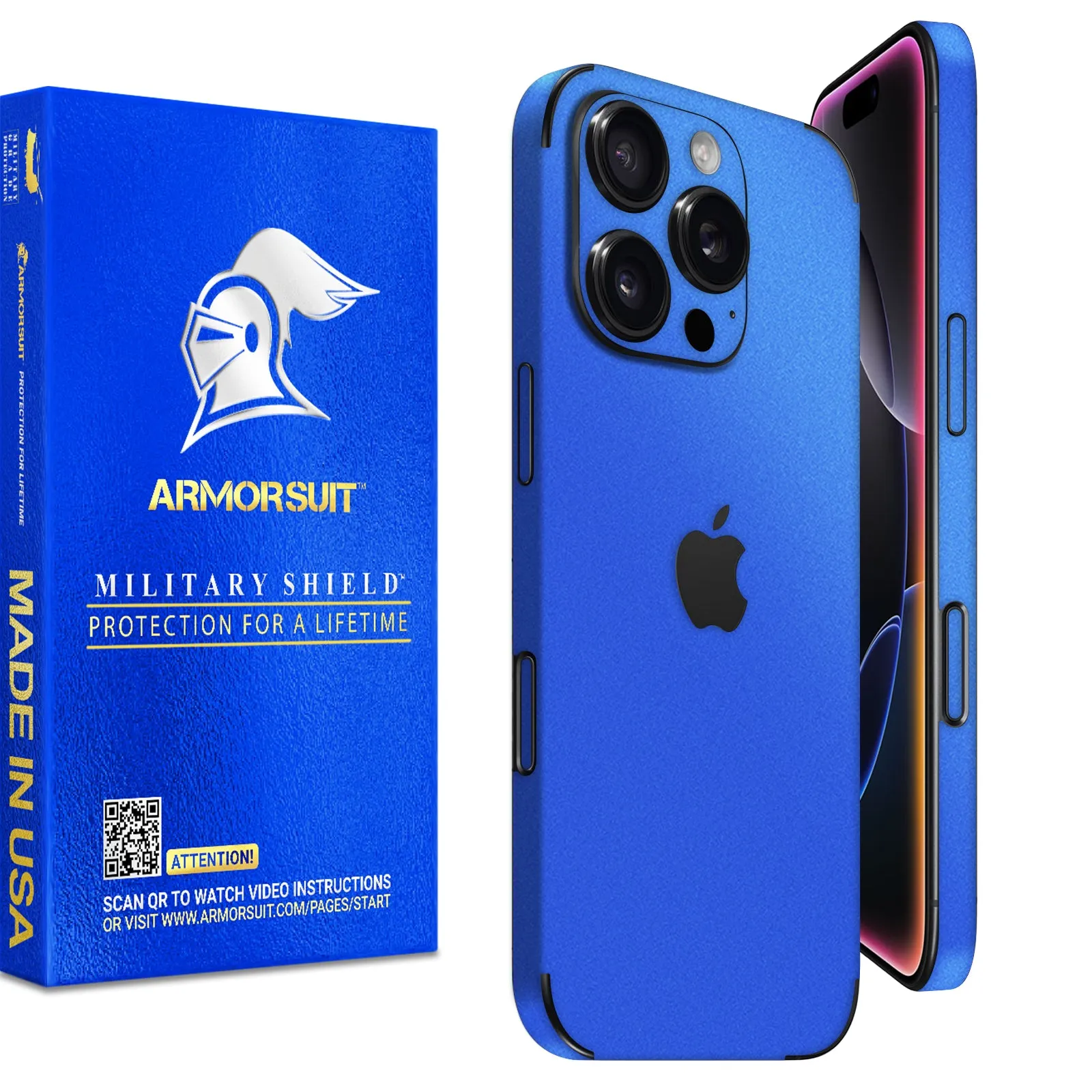 Armorsuit MilitaryShield Vinyl Skin Wrap Film for iPhone 16 Pro