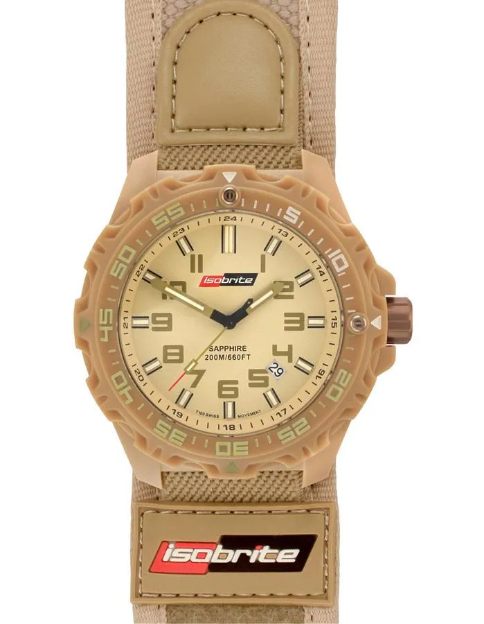 ArmourLite Isobrite Valor Series - Tan Case & Strap - Tan Dial - 200m