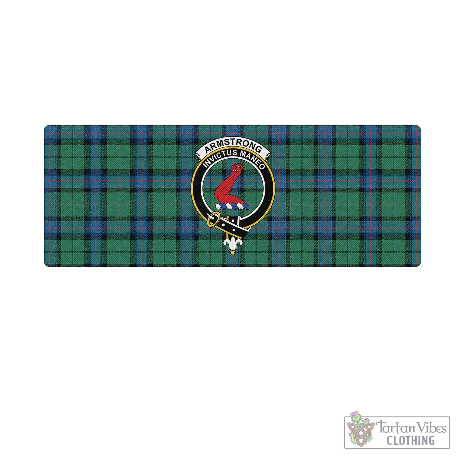 Armstrong Ancient Tartan Mouse Pad with Family Crest