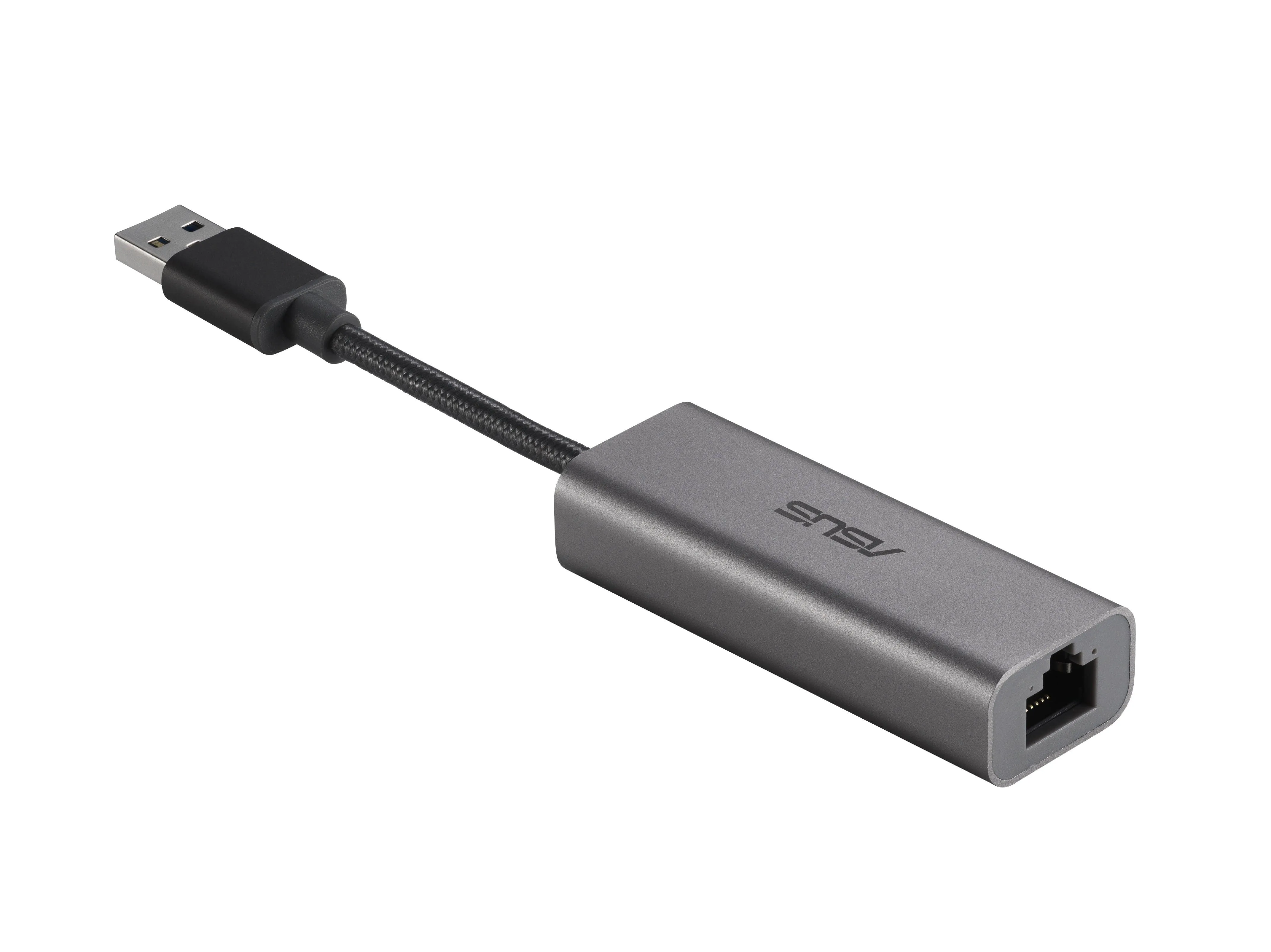 ASUS USB Type-A 2.5G Base-T Ethernet Adapter with backward compatibility of 2.5G|1G|100Mbps (USB-C2500)