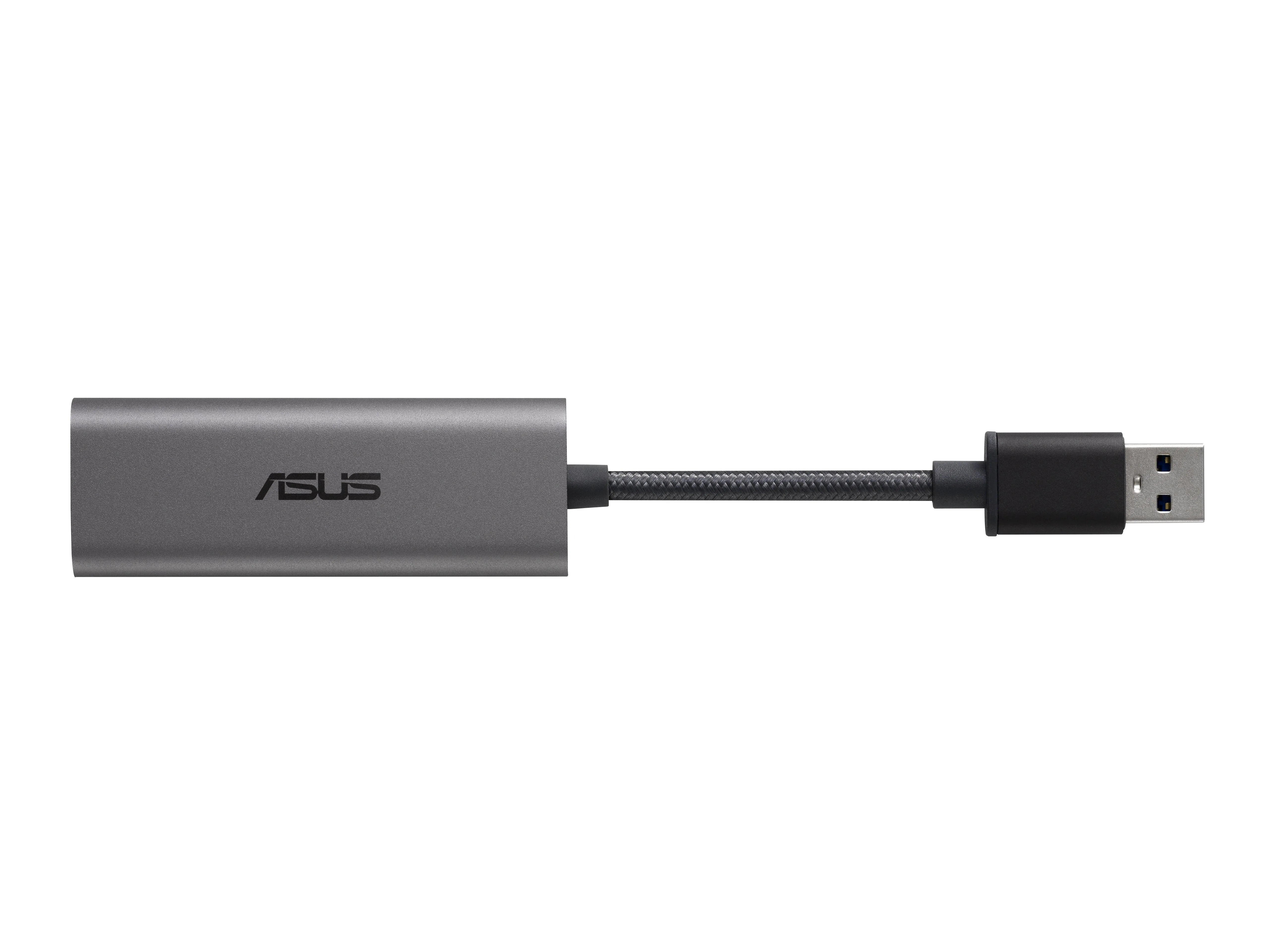 ASUS USB Type-A 2.5G Base-T Ethernet Adapter with backward compatibility of 2.5G|1G|100Mbps (USB-C2500)