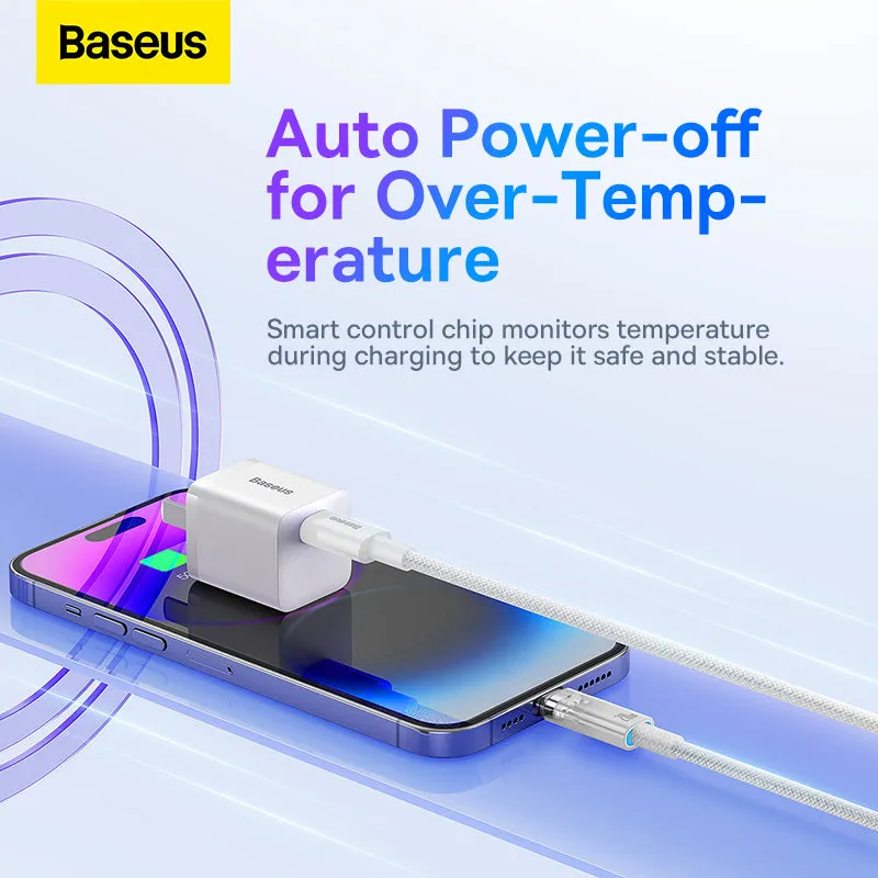 Baseus Explorer Series Fast Charging Cable with Smart Temperature Control Type-C to iP 20W