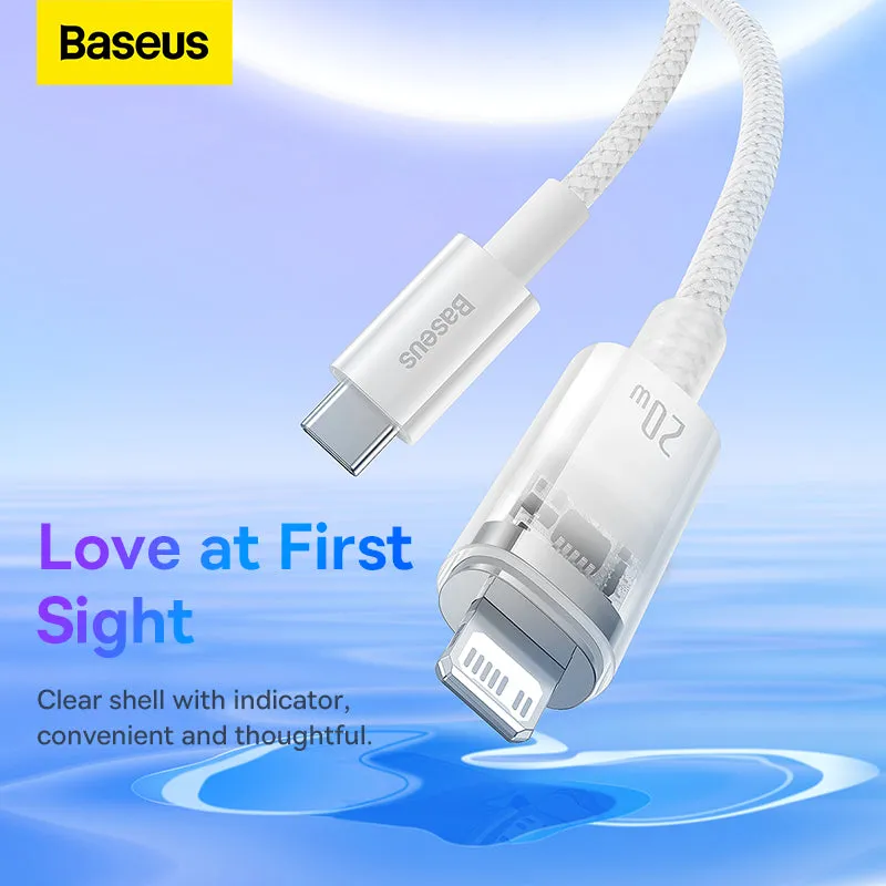 Baseus Explorer Series Fast Charging Cable with Smart Temperature Control Type-C to iP 20W