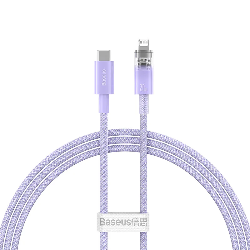 Baseus Explorer Series Fast Charging Cable with Smart Temperature Control Type-C to iP 20W