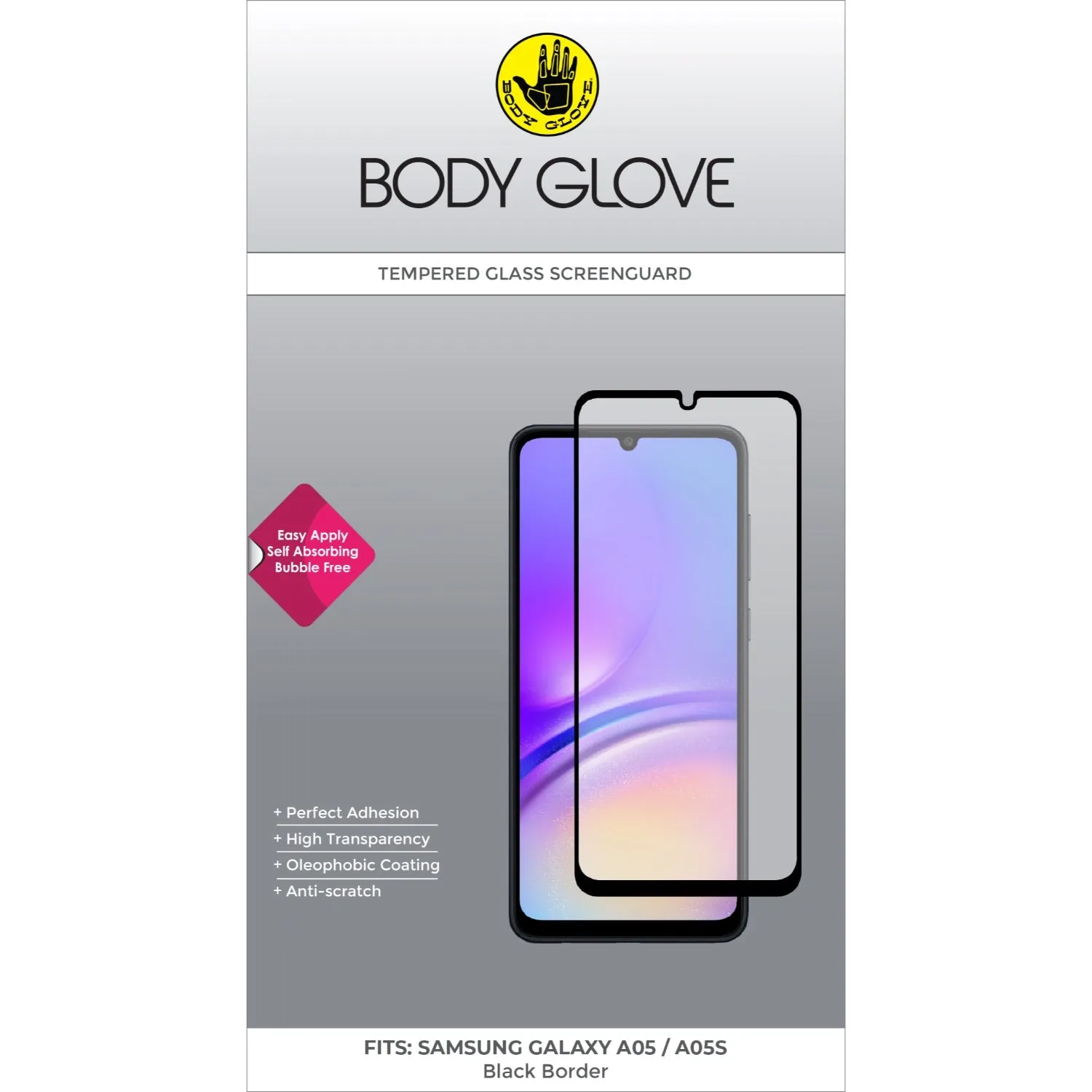 Body Glove Tempered Glass Screen Protector - Samsung Galaxy A05s / A05