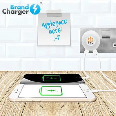 BrandCharger Glow2 Wall Plug USB Charger with Night light