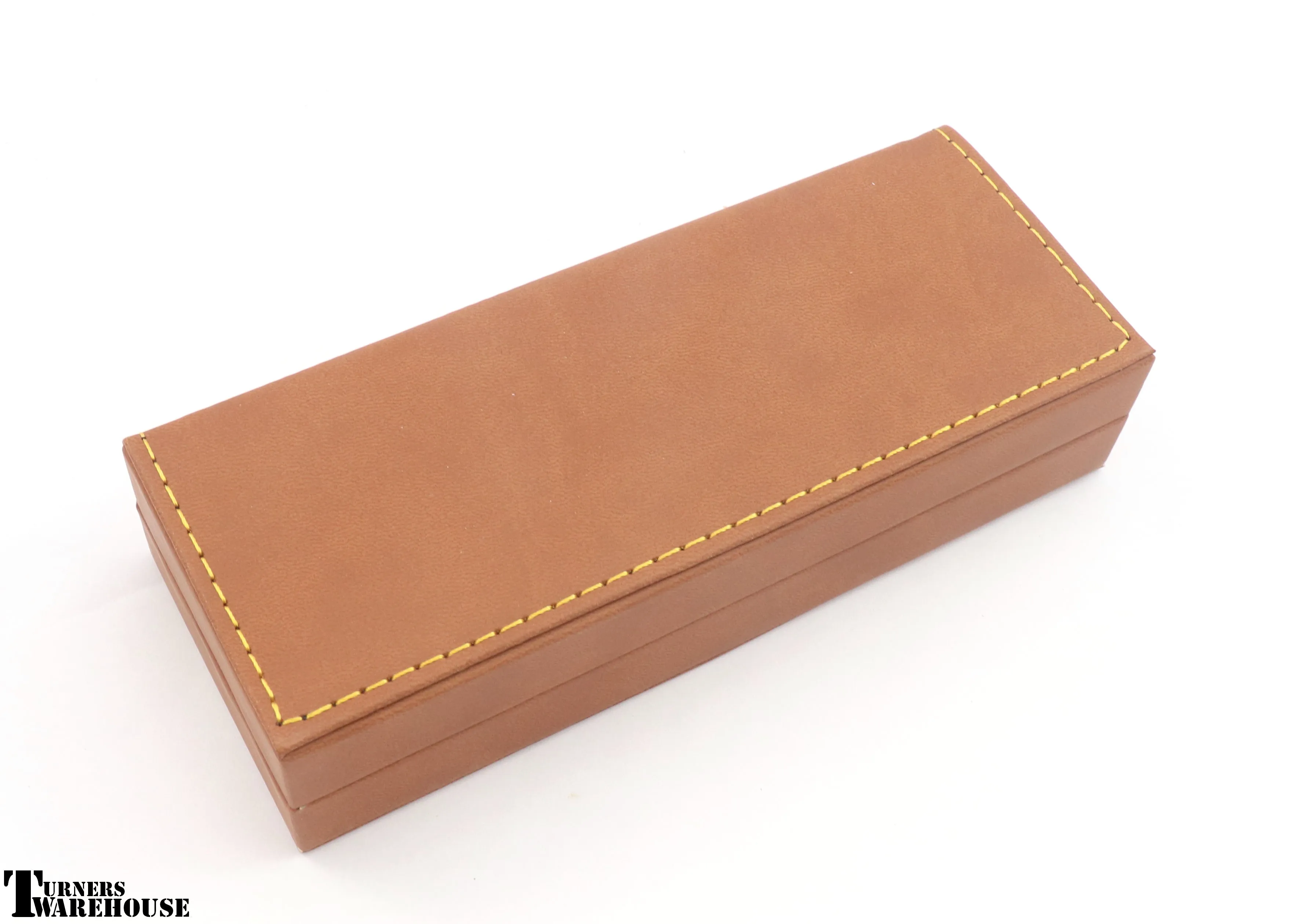 Brown Leather Pen Box