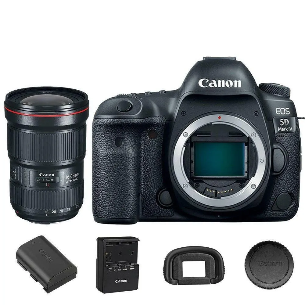 Canon 5D Mark IV EOS DSLR Camera with 16-35mm f/2.8L EF III USM