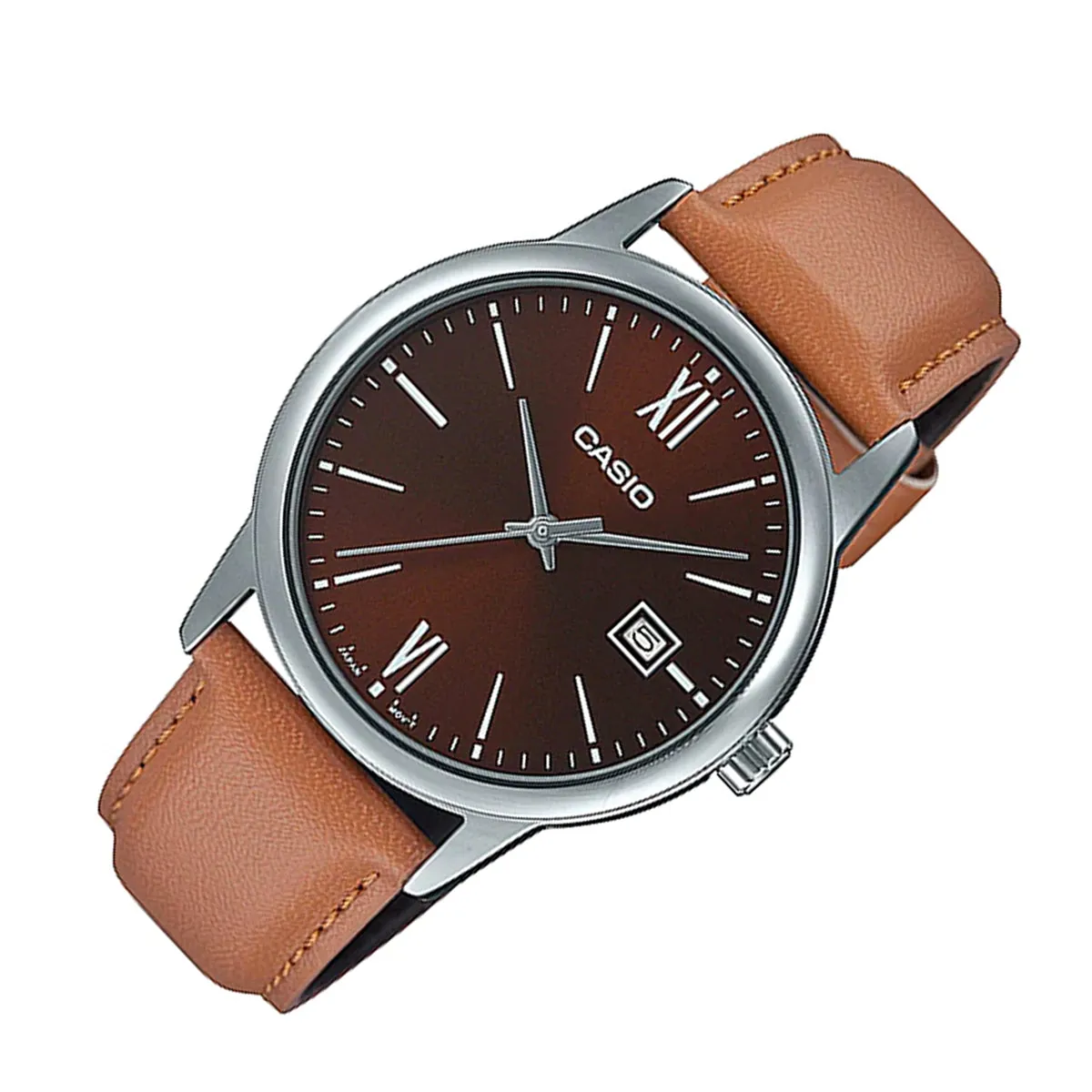 Casio MTP-V002L-5B3 Brown Leather Strap Watch for Men