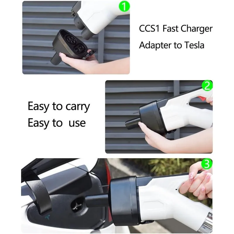 CCS1 & J1772 2-in-1 Charging Adapter for Tesla