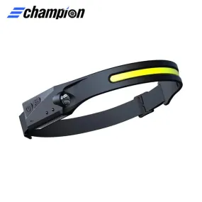 Champion - CP-H001 - Waterproof / Shockproof - 3W COB Rechargeable LED Headlamp Work Light - 350 Lumens Front COB / 150 Lumens Spot Light - 1200mAh Rechargeable Battery