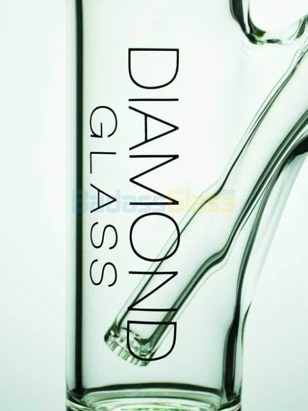 Clear Circ Straight Shot Waterpipe by Diamond Glass