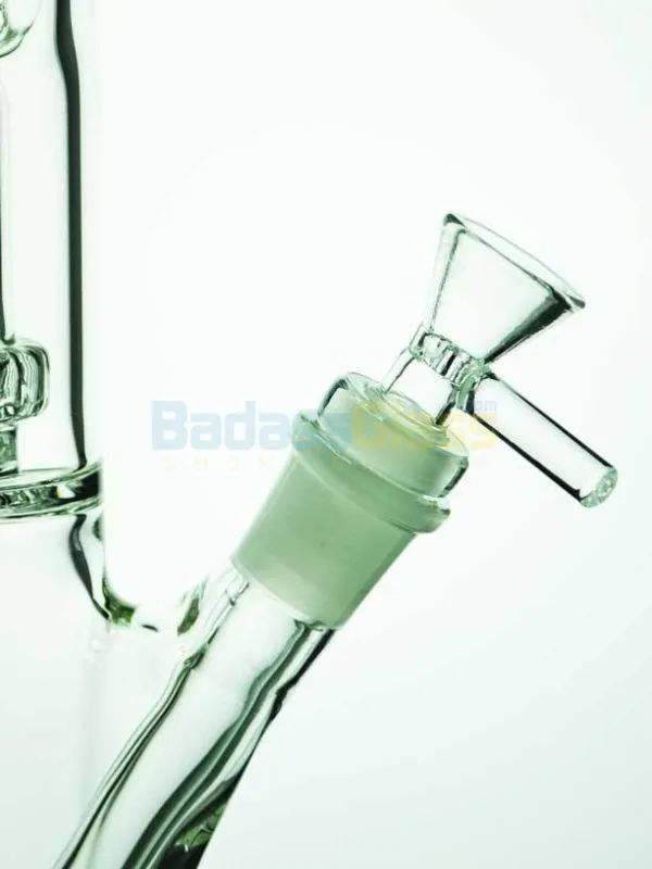 Clear Circ Straight Shot Waterpipe by Diamond Glass