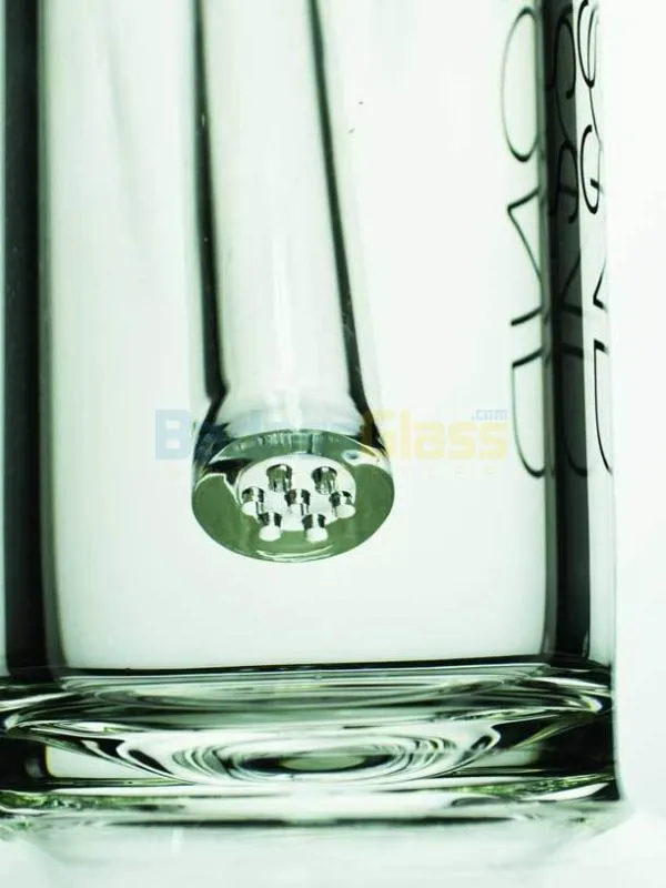 Clear Circ Straight Shot Waterpipe by Diamond Glass