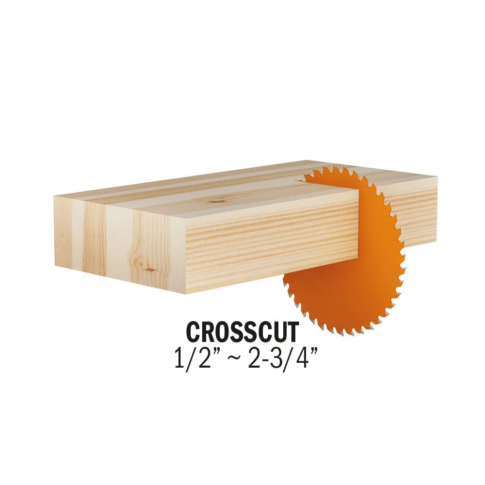 CMT ITK Xtreme Orange Chrome Thin Kerf 10" Fine Finish Crosscut Blade, 60 Teeth, Alternate Top Bevel (ATB) 0.102” Kerf  253.060.10