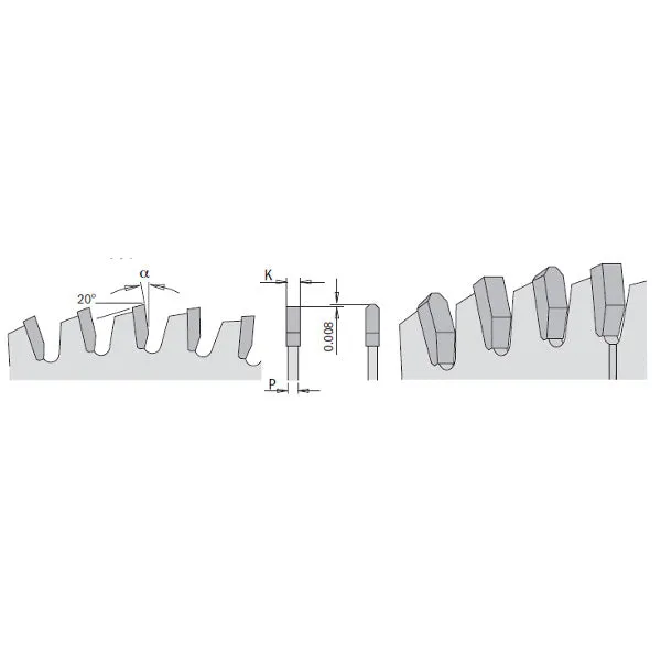 CMT Orange Chrome Carbide Full Kerf 10” Double-Sided Laminate / Melamine Crosscutting Blade, 80 Teeth, Triple Chip Grind (TCG), 0.126” Kerf 281.681.10