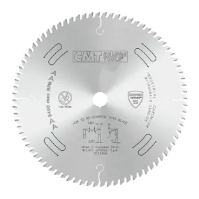 CMT Orange Chrome Carbide Thin Kerf 10” Ultimate Crosscutting Blade, 80 Teeth, Alternate Top Bevel Grind, 0.118” Kerf 285.680.10