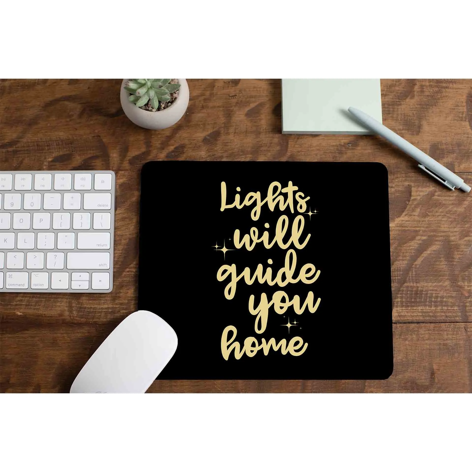 Coldplay Mousepad - Lights Will Guide You Home